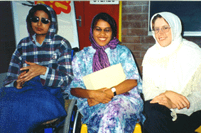 Shamima with co-presenters of the session: Firdousa Waggie and A'isha Roberts